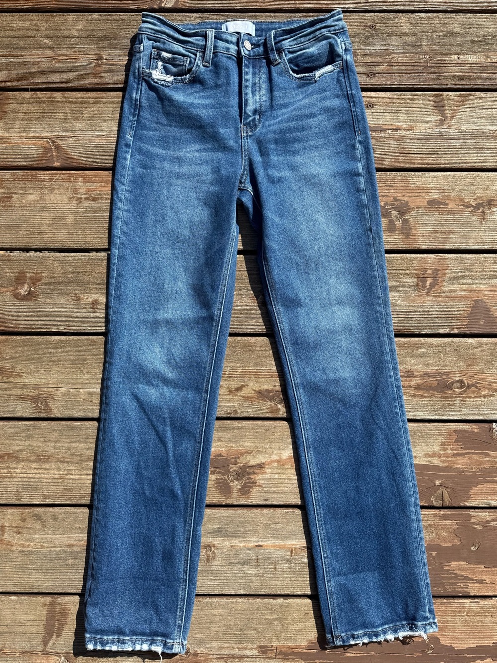 Vervet Inblue High Rise Slim Straight Jeans